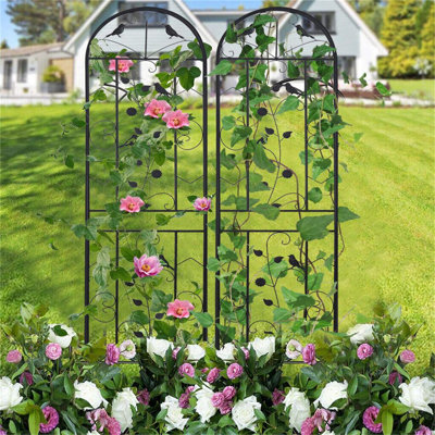 Cadmoin 210cm H x 50cm W Metal Lattice Panel Trellis