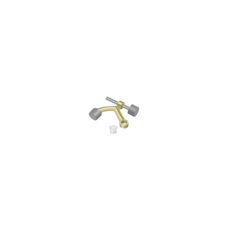 Door Stop, Unlacquered Brass
