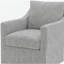 Fauteuil pivotant gris Merced