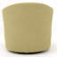 Fauteuil demi-tonneau pivotant en polyester capitonné de 82,55 cm de large Antai-1927076619