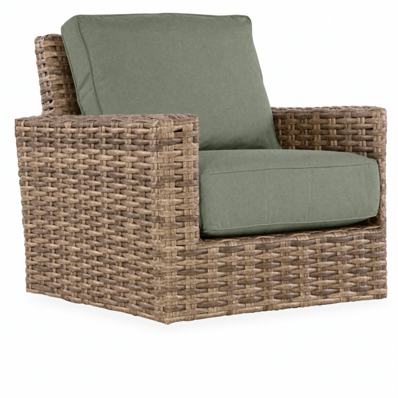 Méridienne pivotante avec coussins Sunbrella Havana, Cast sauge Sunbrella®