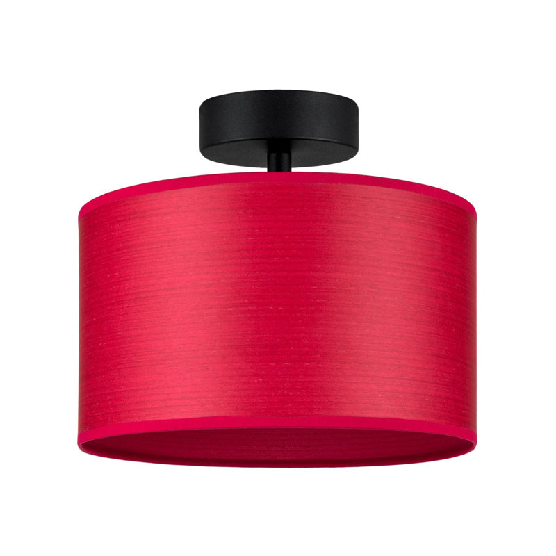 Trece Solid Wood Flush Mount, Red, 20cm H x 45cm W x 45cm D