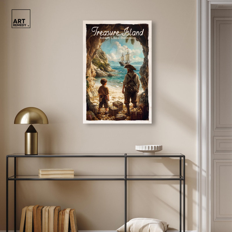 Art classique sur toile Treasure Island , H 30 po x l 20 po, Toile tendue