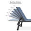 Ensemble de 2 chaises longues d'extérieur Latitude Run® avec cadre en aluminium et roues de piscine faciles à déplacer pour la table d'appoint-2048837611