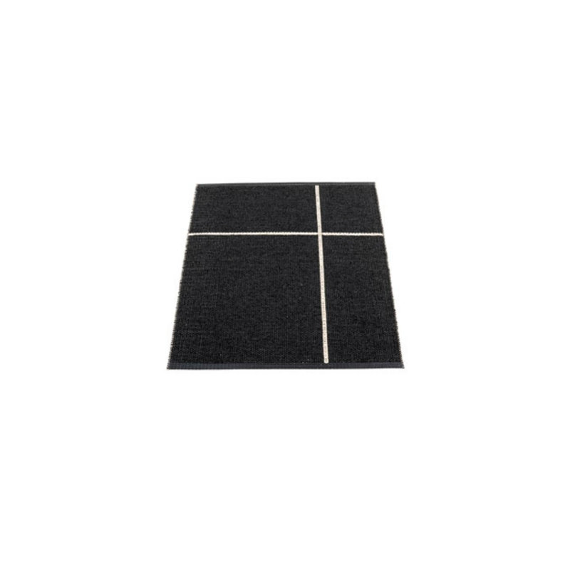 FRED Hand Loomed Geometric Shapes Area Rug in Black