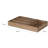 Decorative Organizer Tray With 4 Compartments, 16 Inch Brown Fir Wood