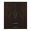 Armoire 4 portes avec tiroirs et tablettes de rangement, design moderne, chêne naturel-1246375614