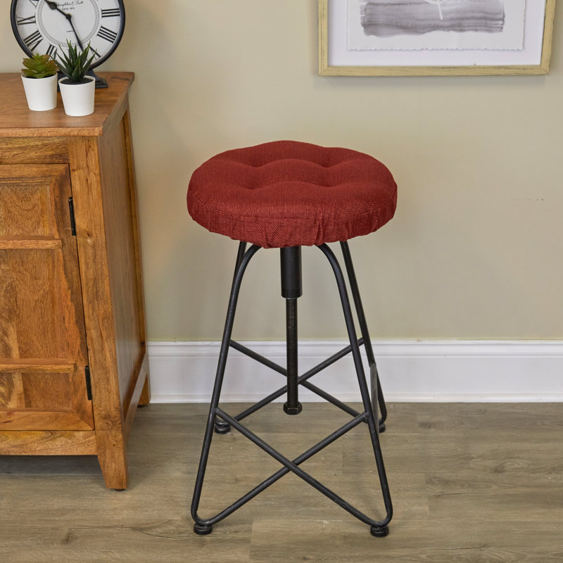 Coussin de siège de tabouret de bar antidérapant rond, 14 pouces, Flamme
