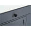 Armoire de rangement grise avec tablettes réglables, tiroir et 2 tablettes de porte pour la cuisine-1150650058