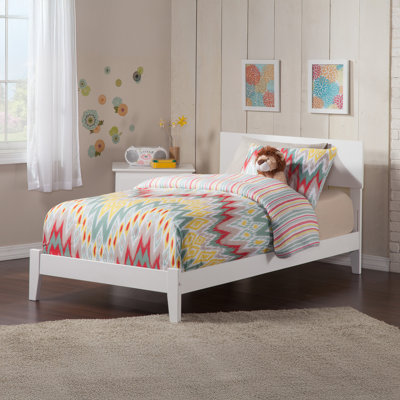 Amodio Solid Wood Panel Bed