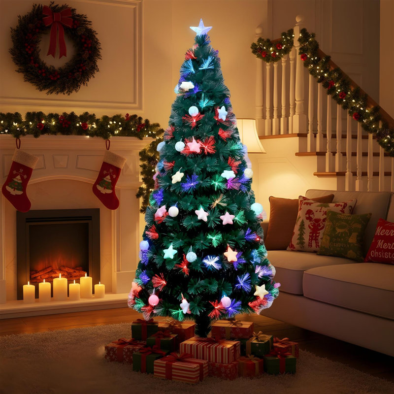 Lighted Artificial Christmas Tree, 5 ft.