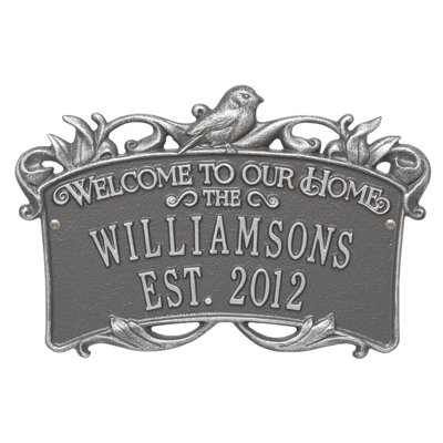 4-Line Wall Address Plaque