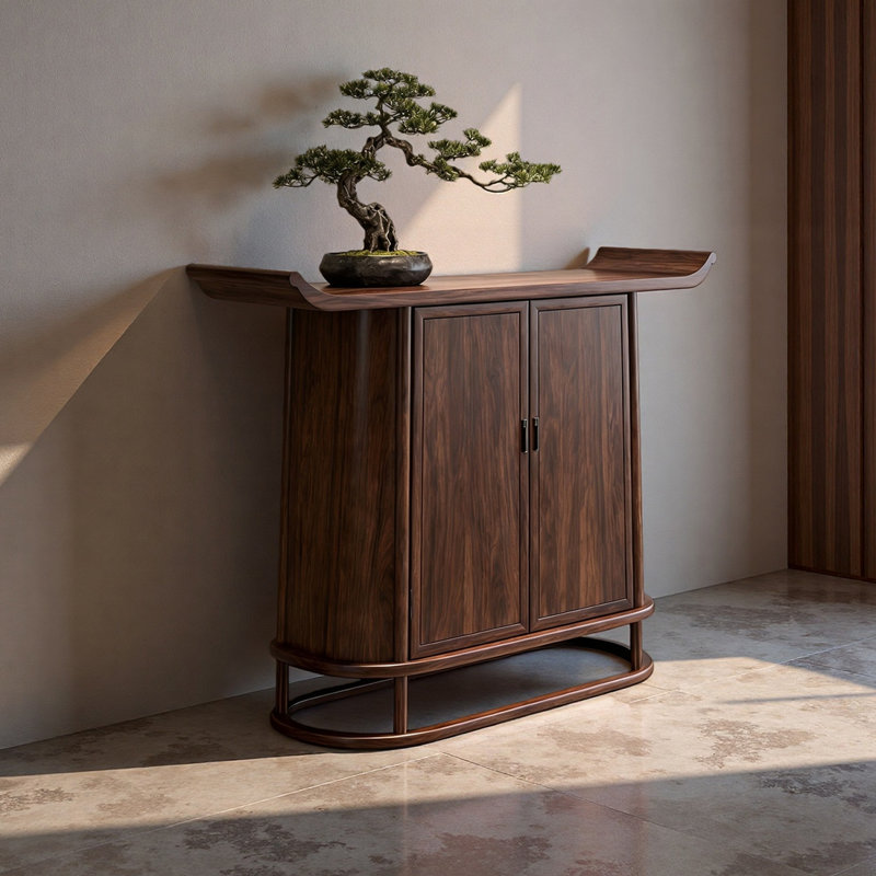 Modern multi-functional console table, 35.04" H x 49.61" W x 14.96" D
