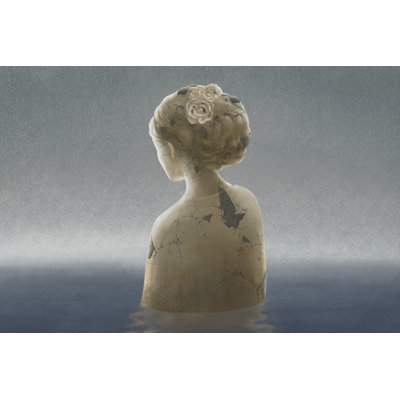 Woman Sculpture - Wrapped Canvas Painting
