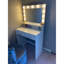 Coiffeuse avec miroir et lumières, coiffeuse avec grand tiroir-106407954