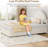 Bed Frame with Storage Drawers, Upholstered Boucle Platform Bed with Round Headboard-1652633680-1652633686