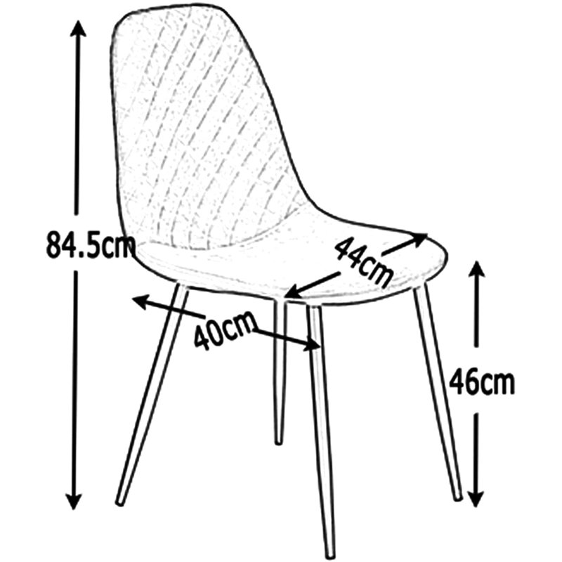 Penbrook Vintage Upholstered Suede Armless Dining Chair, Brown