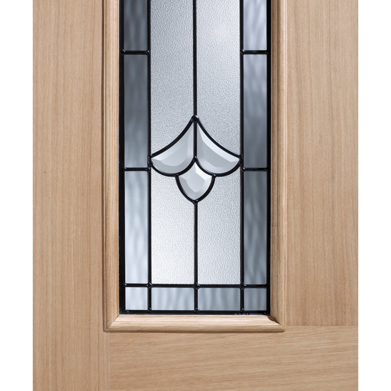 Salisbury Glazed Oak External Door, 2032mm H x 813mm W x 44mm D