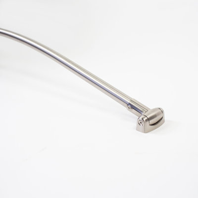 Adjustable Curved Shower Rod Brushed Nickel
