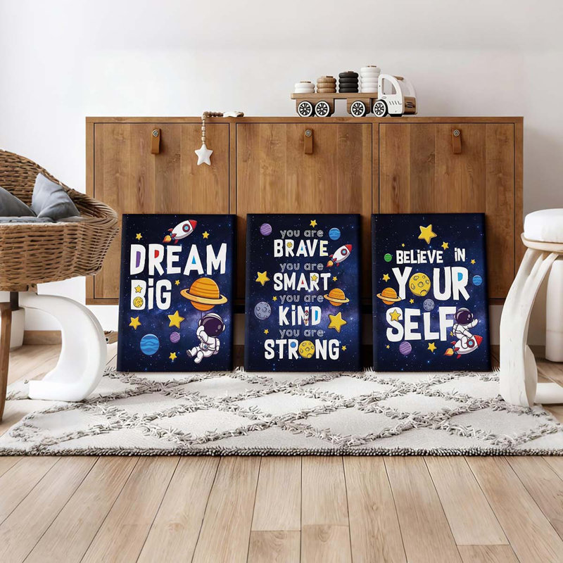 3 Piece Wrapped Canvas Print, 60 cm H x 120 cm W