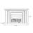 Beige Solid Wood Electric Fireplace-296103393