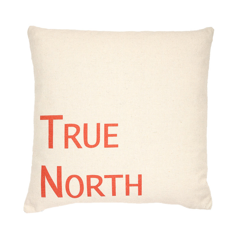 Cotton Blend Throw Pillow, null