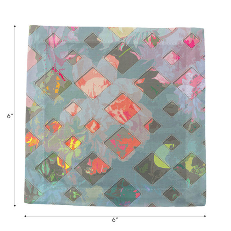Defosse Trellis Square Napkins, Perlbau