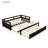 Wooden Extending Daybed with Trundle, Twin to King Daybed Frame with Solid Wood Slats, Space-Saving Guest Bed, Espresso-118487012