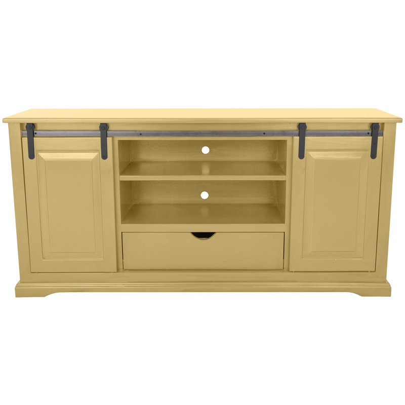 Meuble télé Traditional, H 32 po x L 18 po x l 80 po, Jaune coupole