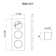 Ruvati 3 Bowl Serving Board Black Composite Condiment Tray for Workstation Sinks (complete set)