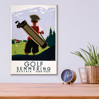 «Golf Semmering» par Vintage Posters, art mural en verre acrylique