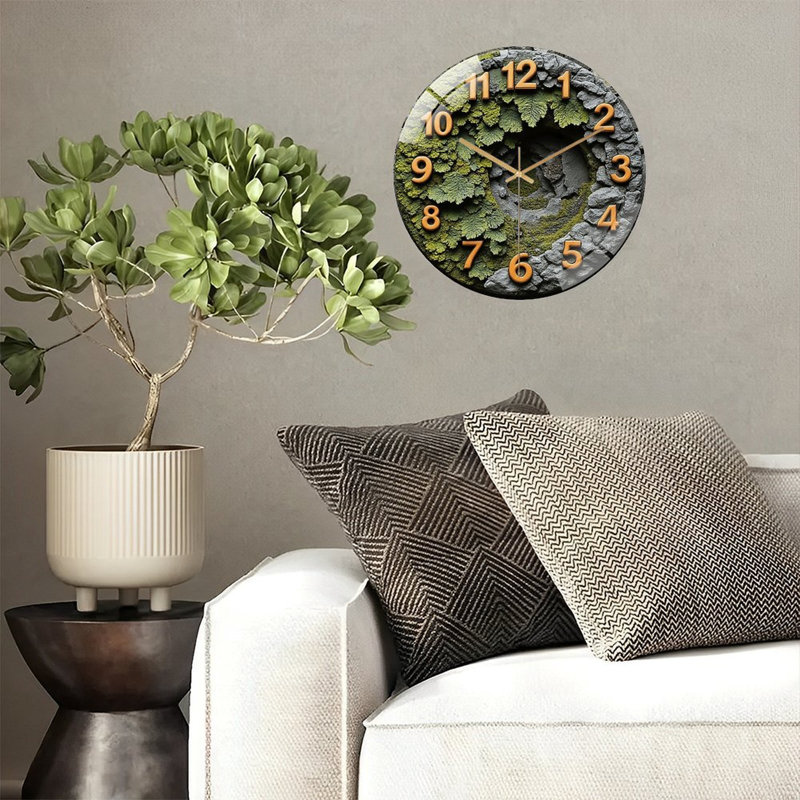 Horloge murale en pierre 12 po