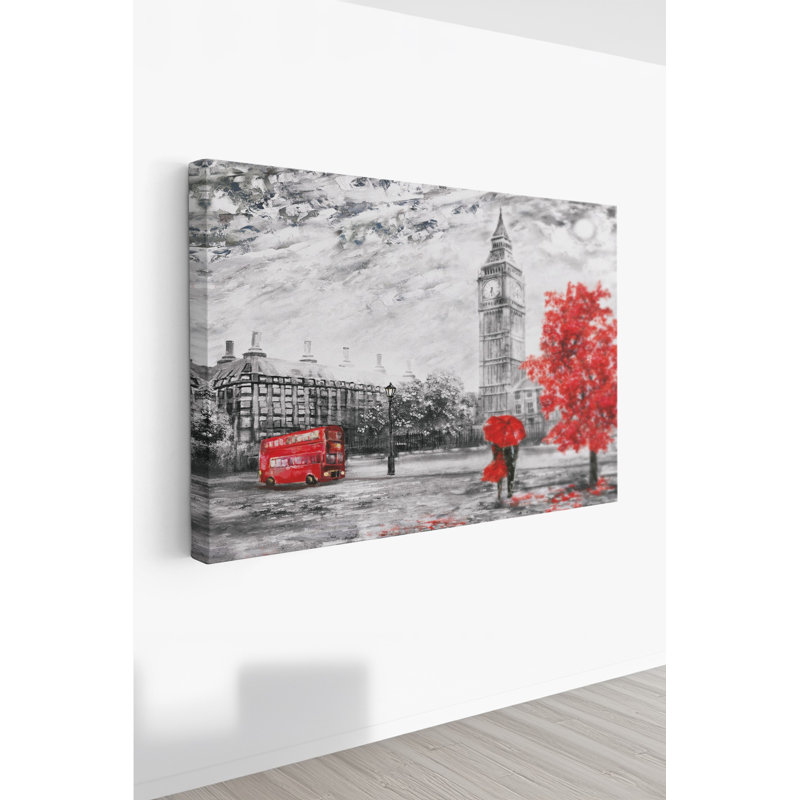 Peinture décorative sur toile, H 15,7 po x l 23,6 po
