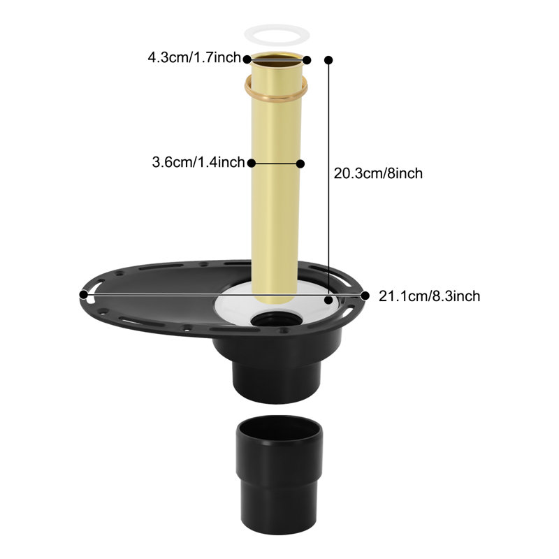 Freestanding Tub Drain Rough-In Kit