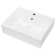 21"x16"Ceramic Rectangular Wall Mount Bathroom Sink with Single Faucet Hole