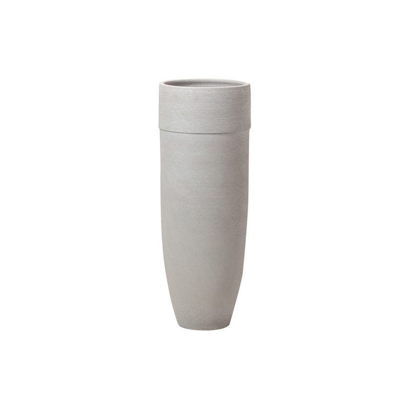 Ceramic / Porcelain Floor Vase, 80" H x 30" W x 30" D, Grey
