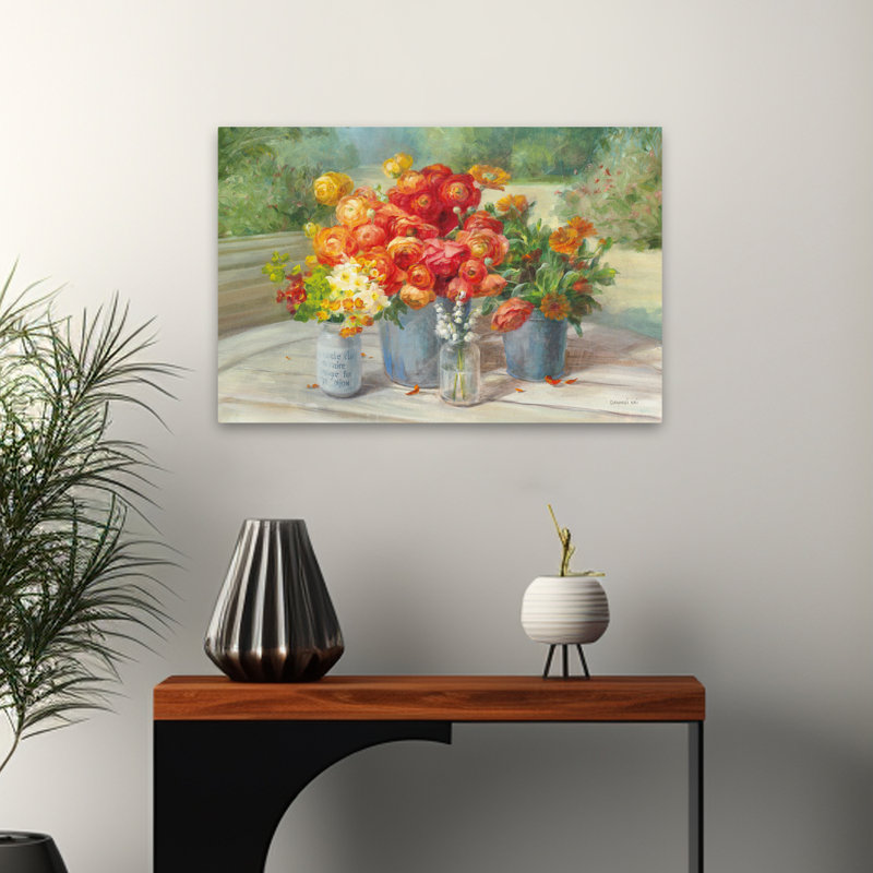 Art floral et fleurs du jardin, H 16 po x l 24 po