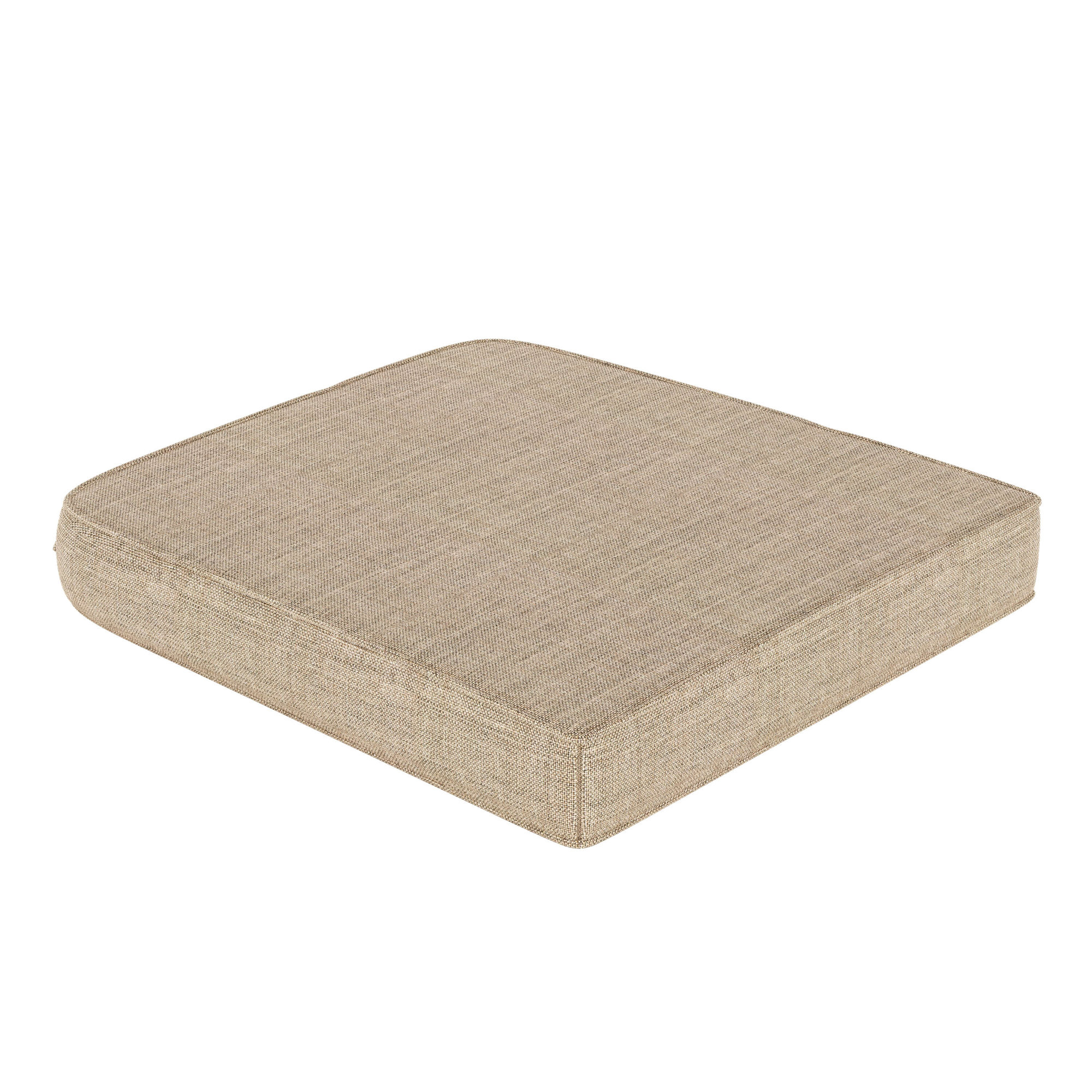 Sunbrella® Outdoor Dining Chair Seat Cushion, 20" W x 18" D, Cast Ash Sunbrella® Plainweave