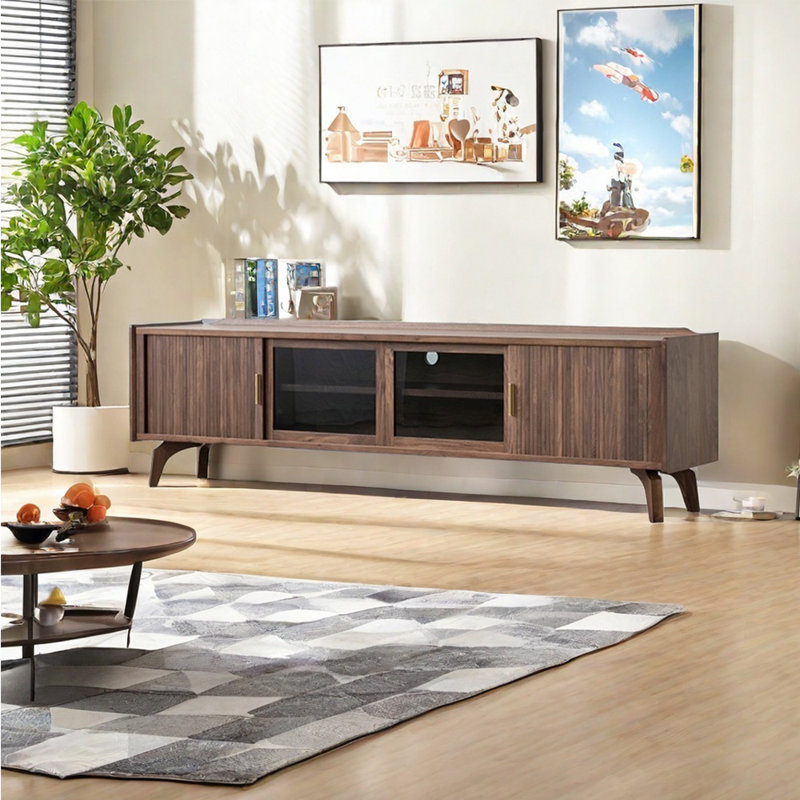 Meuble télé moderne symétrique, 70.86"