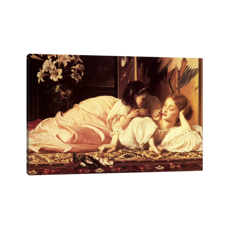 Mother And Child by Frederic Leighton - Wrapped Canvas Gallery-Wrapped Canvas Giclée