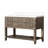 48 In. Grey Oak Vanity With Cultured Marble Top & Soft Close Function Bath Countertop 48" W X 22" D Solid Wood