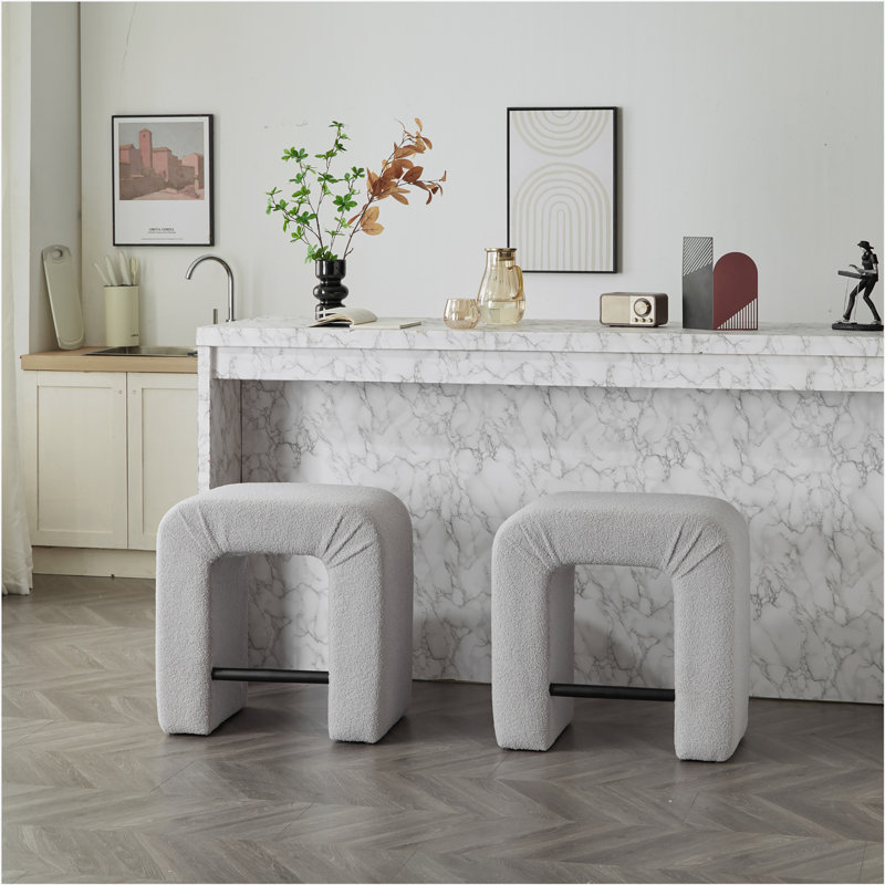 Ensemble de 2 chaises de salle à manger 24 po pour îlot de cuisine 24 po, Gris