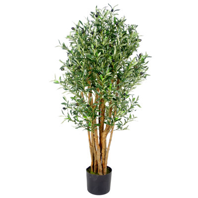 125cm Faux Olive Tree Tree in Pot Liner