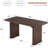 62 Inch Table - Set for 6-8 People, Wooden Kitchen Table with Grille Design, Suitable for Home, Office, Living Room-1149069251