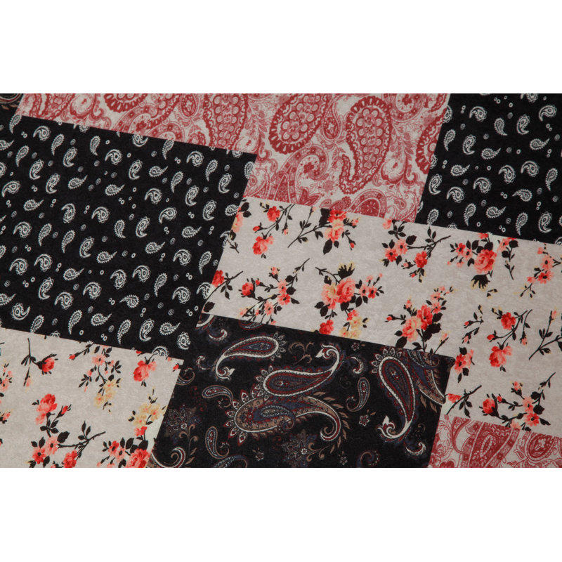 Soft Hall Carpet 2.6 x 4.9 Feet | 100% Polyester, 0.04 in Pile Height | Antibacterial, Non-Slip Underside | Woven with 3D Digital Printing | Machine Washable | Durable & Stylish for Entryways & Living Rooms
