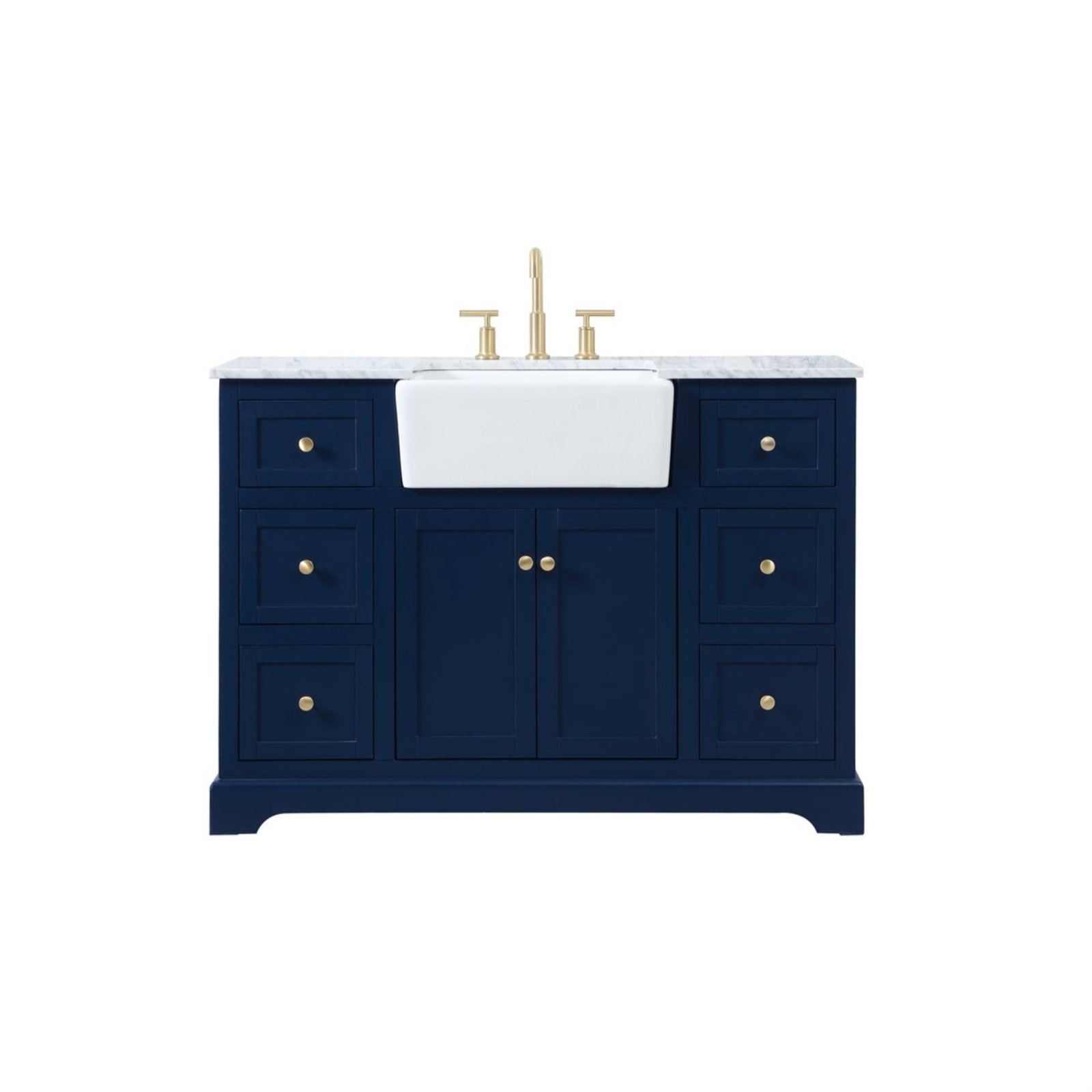 Pardue 48'' Single Bathroom Vanity, Blue