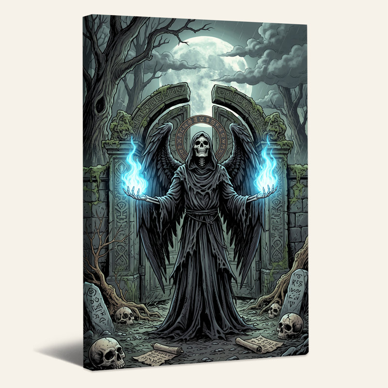 Art mural sur toile Halloween, H 18 po x l 12 po