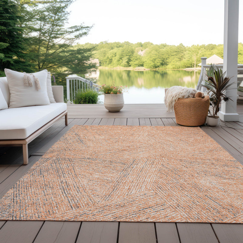  Chayden Indoor/Outdoor Chantille ACN991 Gray Area Rug, Rectangle 2'6" x 3'10"