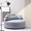 Fauteuil demi-tonneau avec repose-pieds Danieal-1794856360