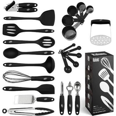 Oster Bluemarine 2-Piece Slotted Turner and Spoon Utensil Set in